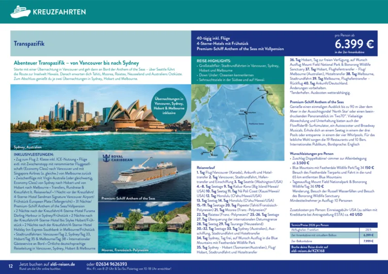 ALDI Reisen Prospekt vom 01.01.2026, Seite 12