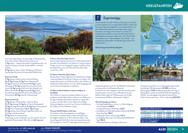 ALDI Reisen Prospekt vom 01.01.2026, Seite 15
