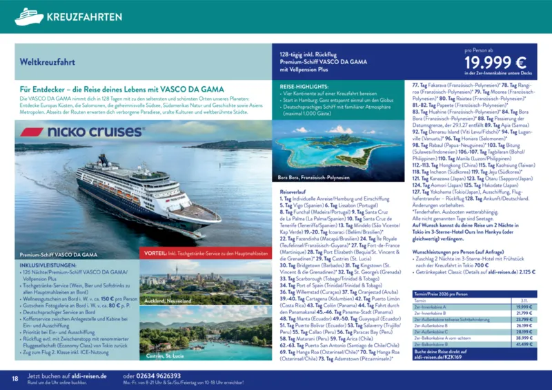 ALDI Reisen Prospekt vom 01.01.2026, Seite 18