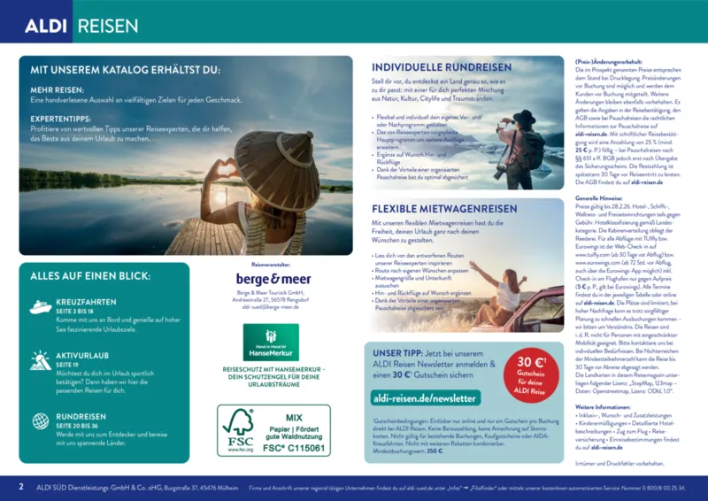 ALDI Reisen Prospekt vom 01.01.2026, Seite 2
