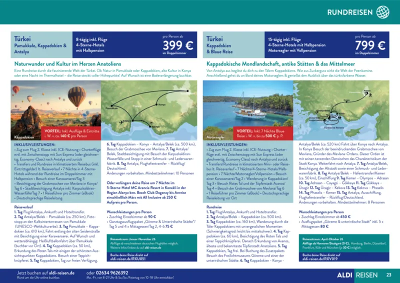 ALDI Reisen Prospekt vom 01.01.2026, Seite 23