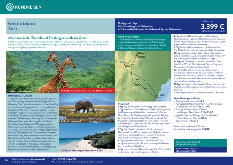 ALDI Reisen Prospekt vom 01.01.2026, Seite 26