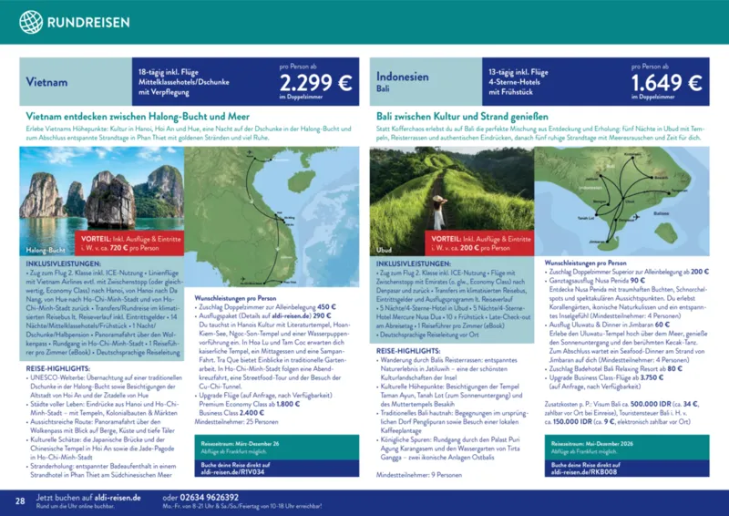 ALDI Reisen Prospekt vom 01.01.2026, Seite 28