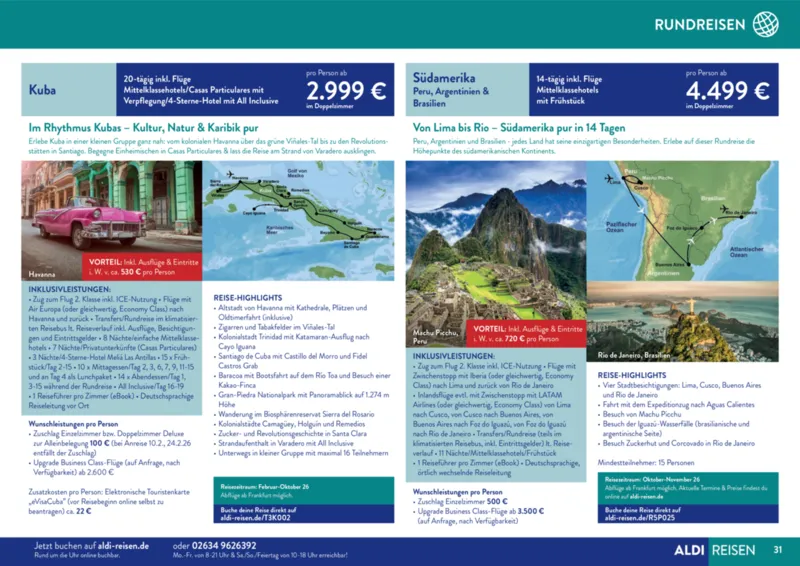 ALDI Reisen Prospekt vom 01.01.2026, Seite 31