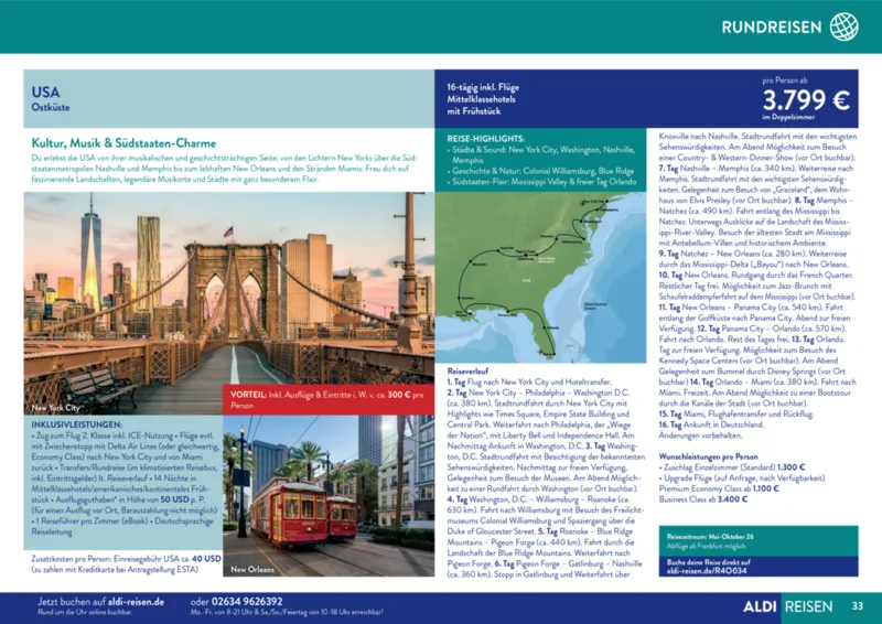 ALDI Reisen Prospekt vom 01.01.2026, Seite 33