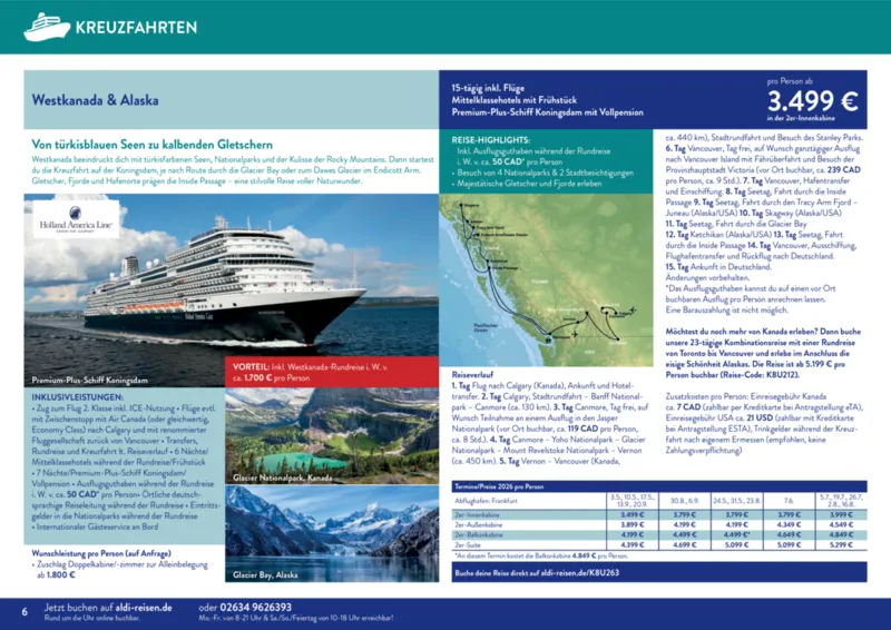 ALDI Reisen Prospekt vom 01.01.2026, Seite 6
