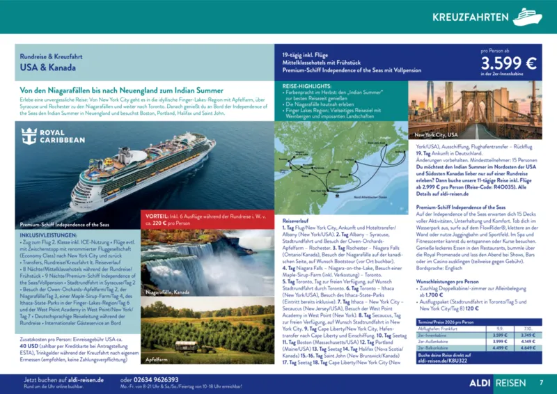 ALDI Reisen Prospekt vom 01.01.2026, Seite 7