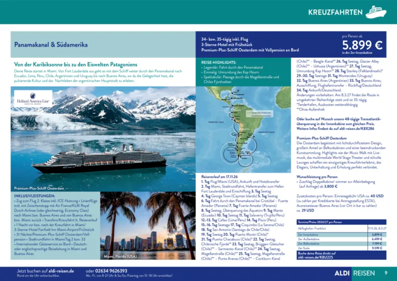 ALDI Reisen Prospekt vom 01.01.2026, Seite 9