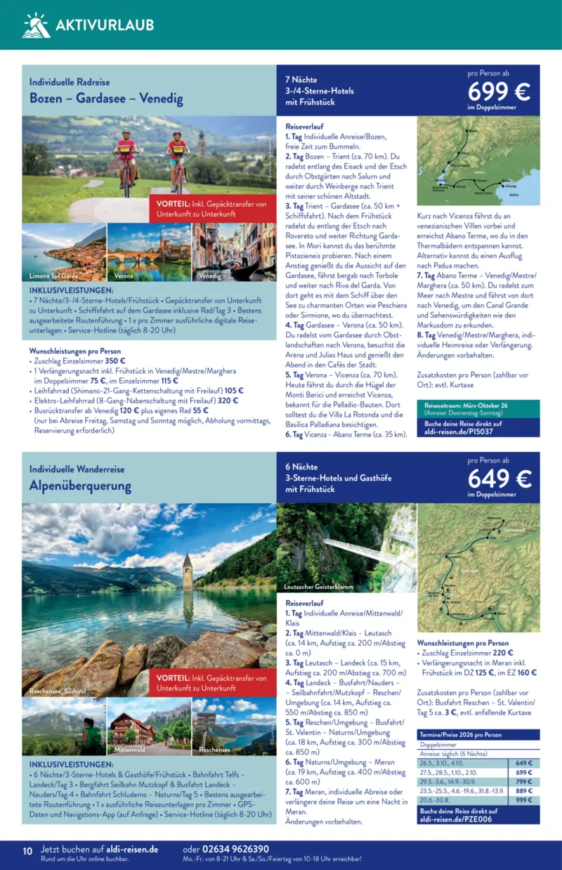 ALDI Reisen Prospekt vom 01.01.2026, Seite 10