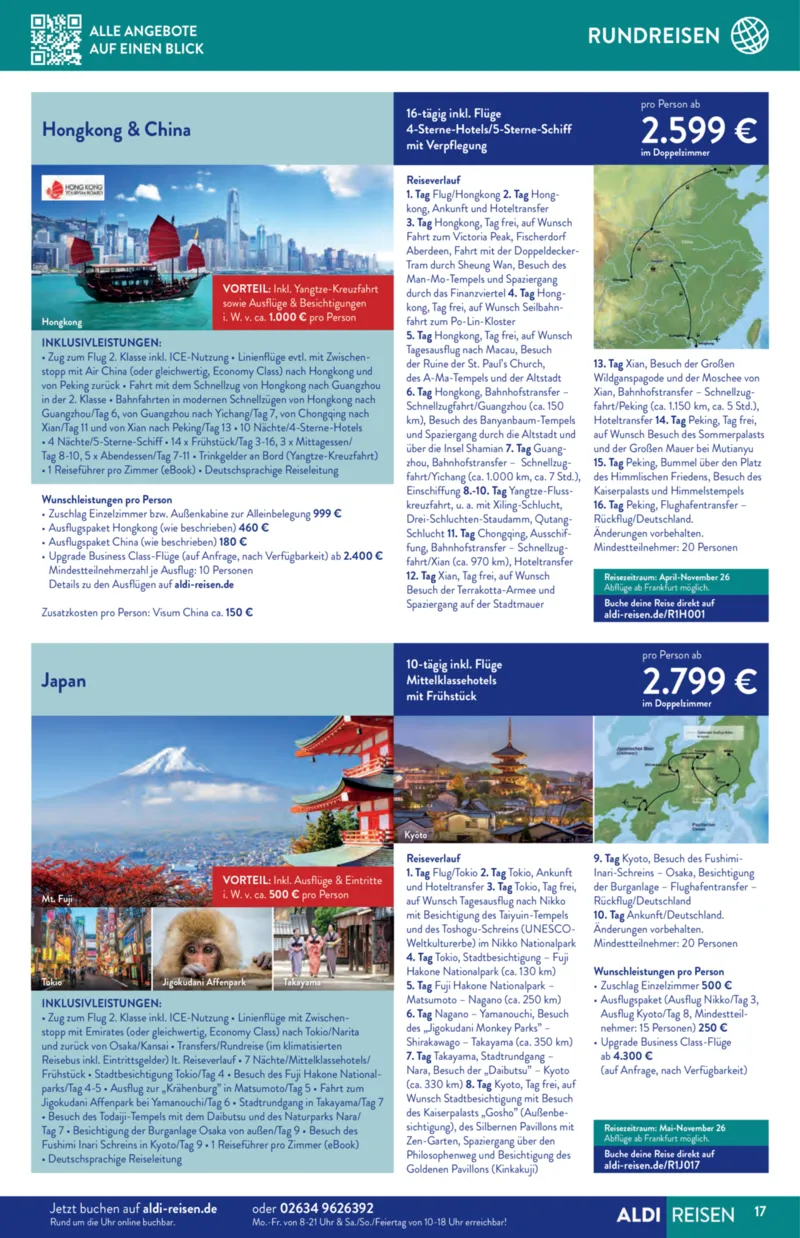 ALDI Reisen Prospekt vom 01.01.2026, Seite 17