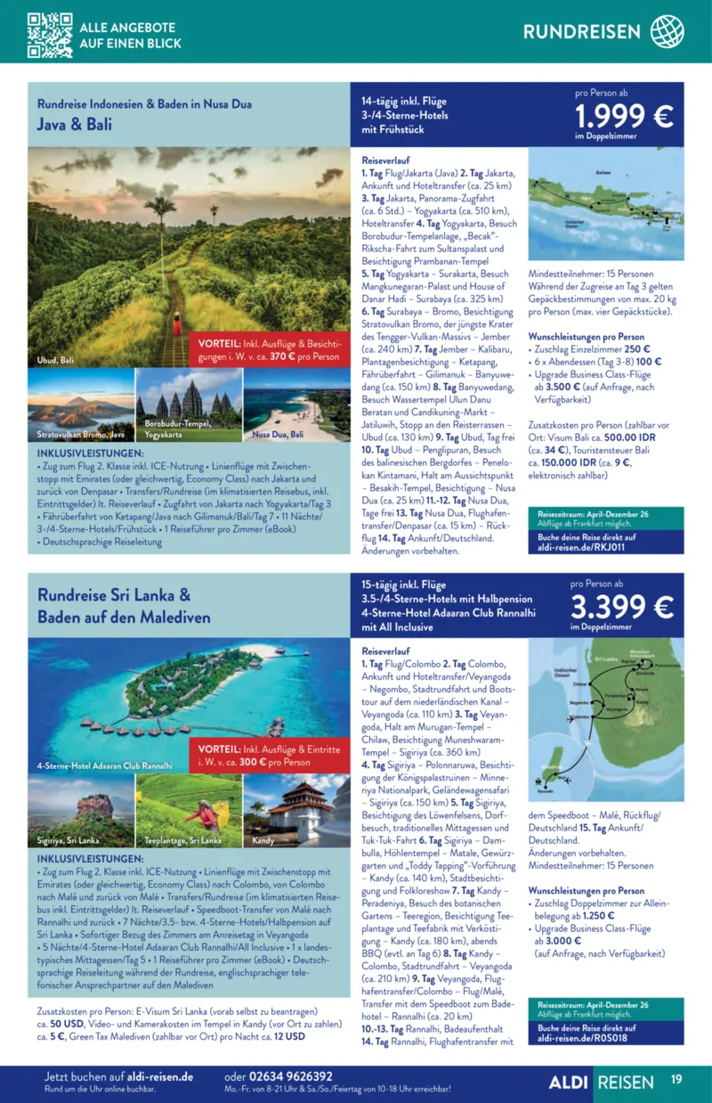 ALDI Reisen Prospekt vom 01.01.2026, Seite 19