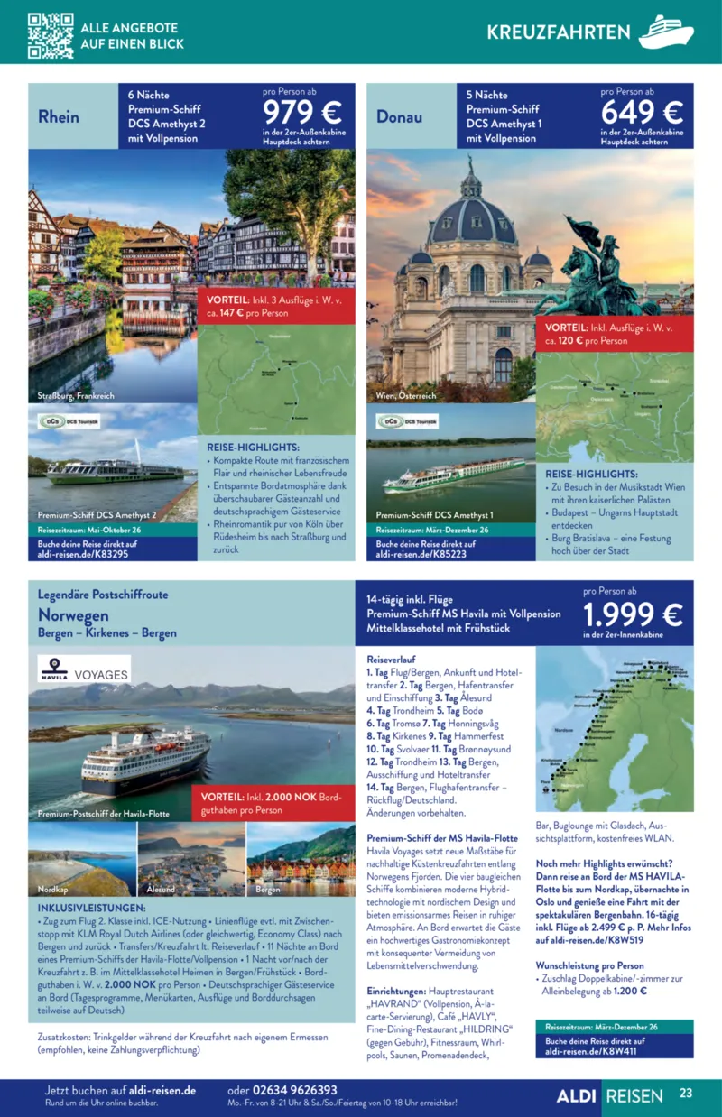 ALDI Reisen Prospekt vom 01.01.2026, Seite 23