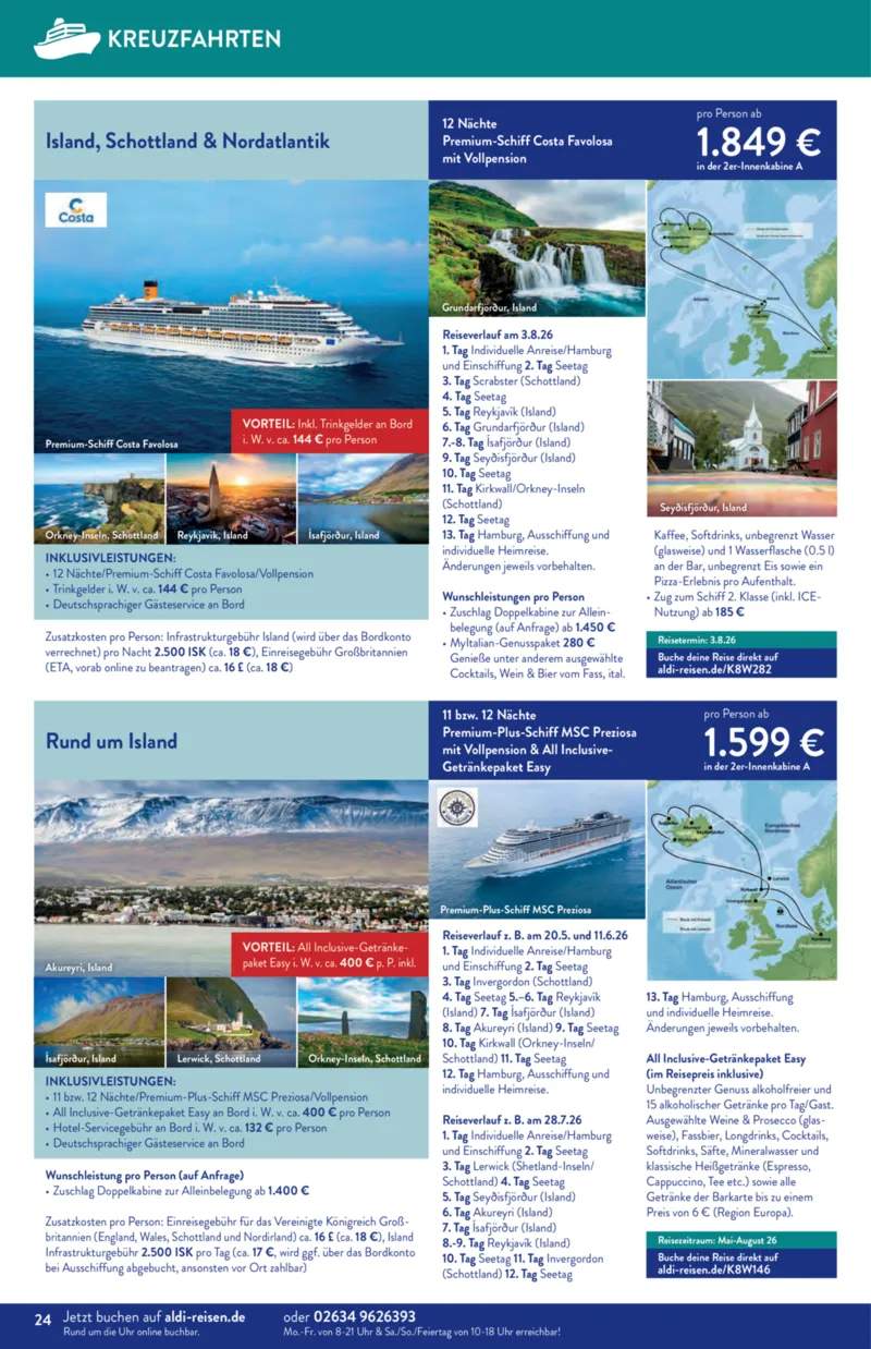 ALDI Reisen Prospekt vom 01.01.2026, Seite 24