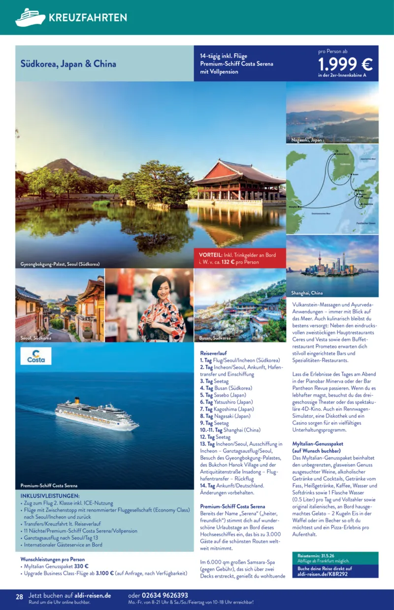 ALDI Reisen Prospekt vom 01.01.2026, Seite 28