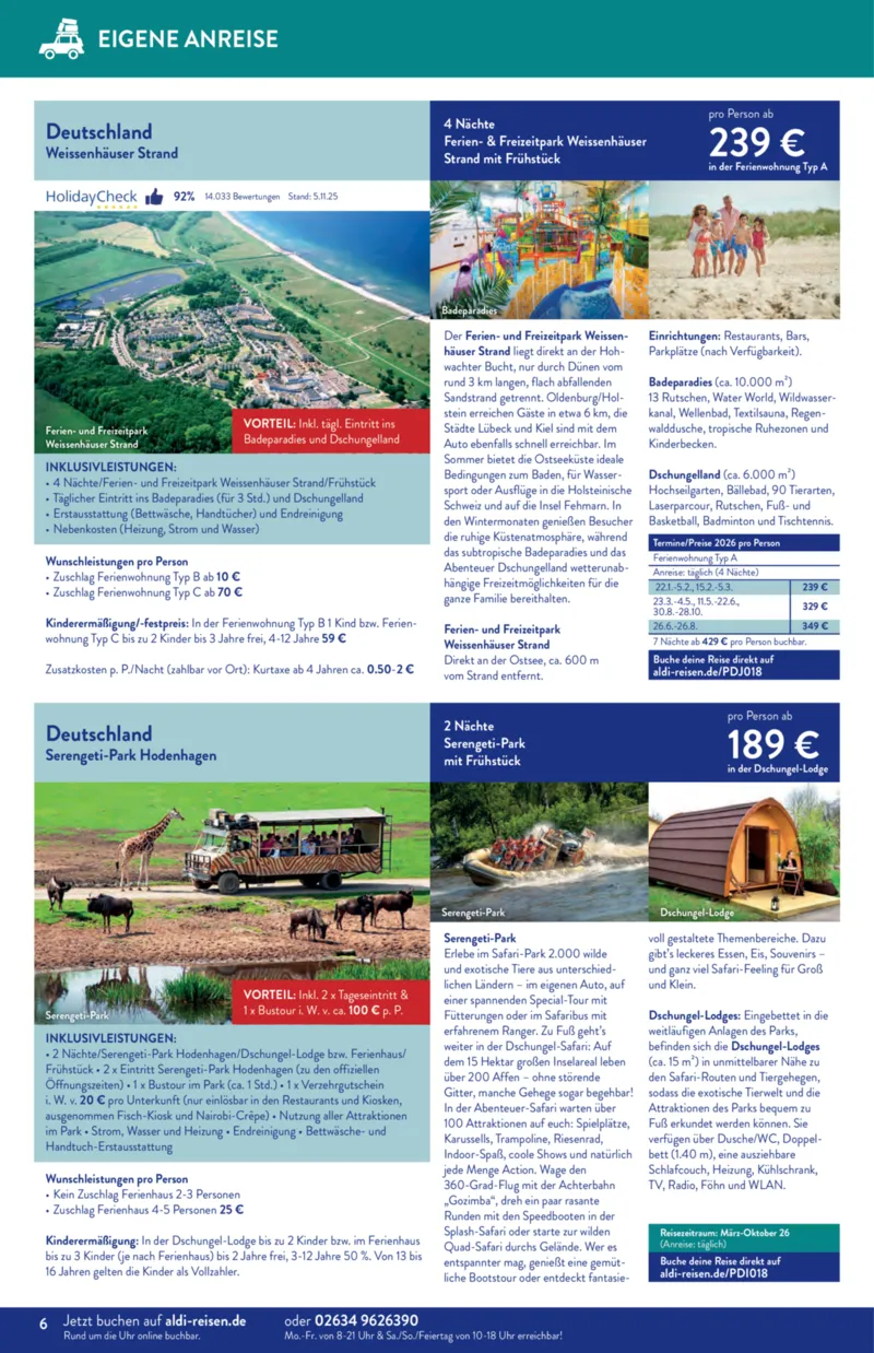 ALDI Reisen Prospekt vom 01.01.2026, Seite 6