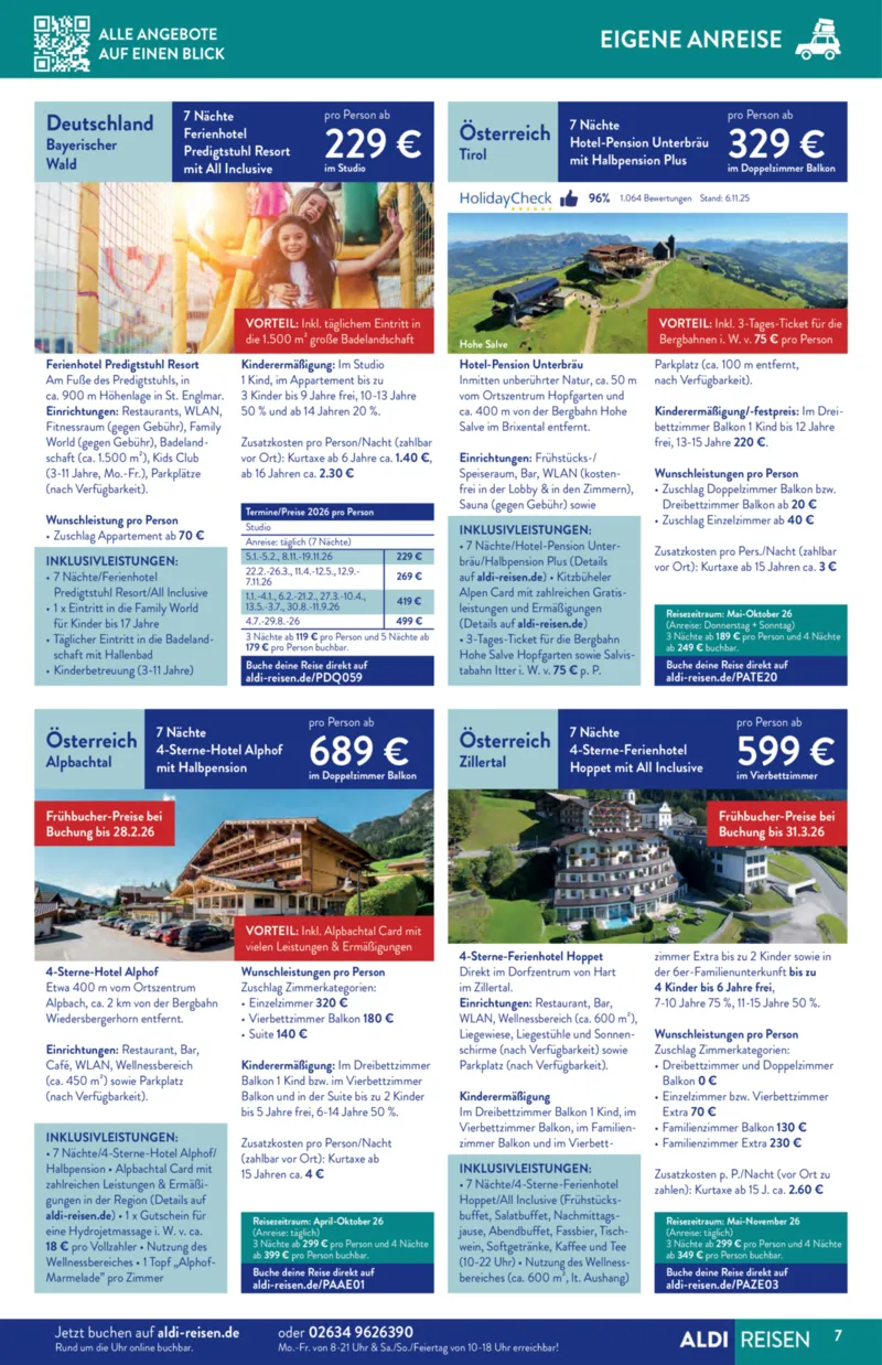 ALDI Reisen Prospekt vom 01.01.2026, Seite 7