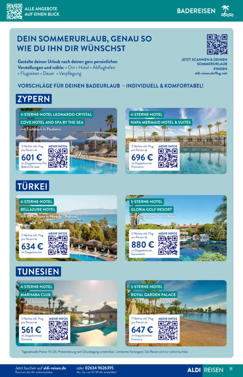 ALDI Reisen Prospekt vom 01.02.2026, Seite 11