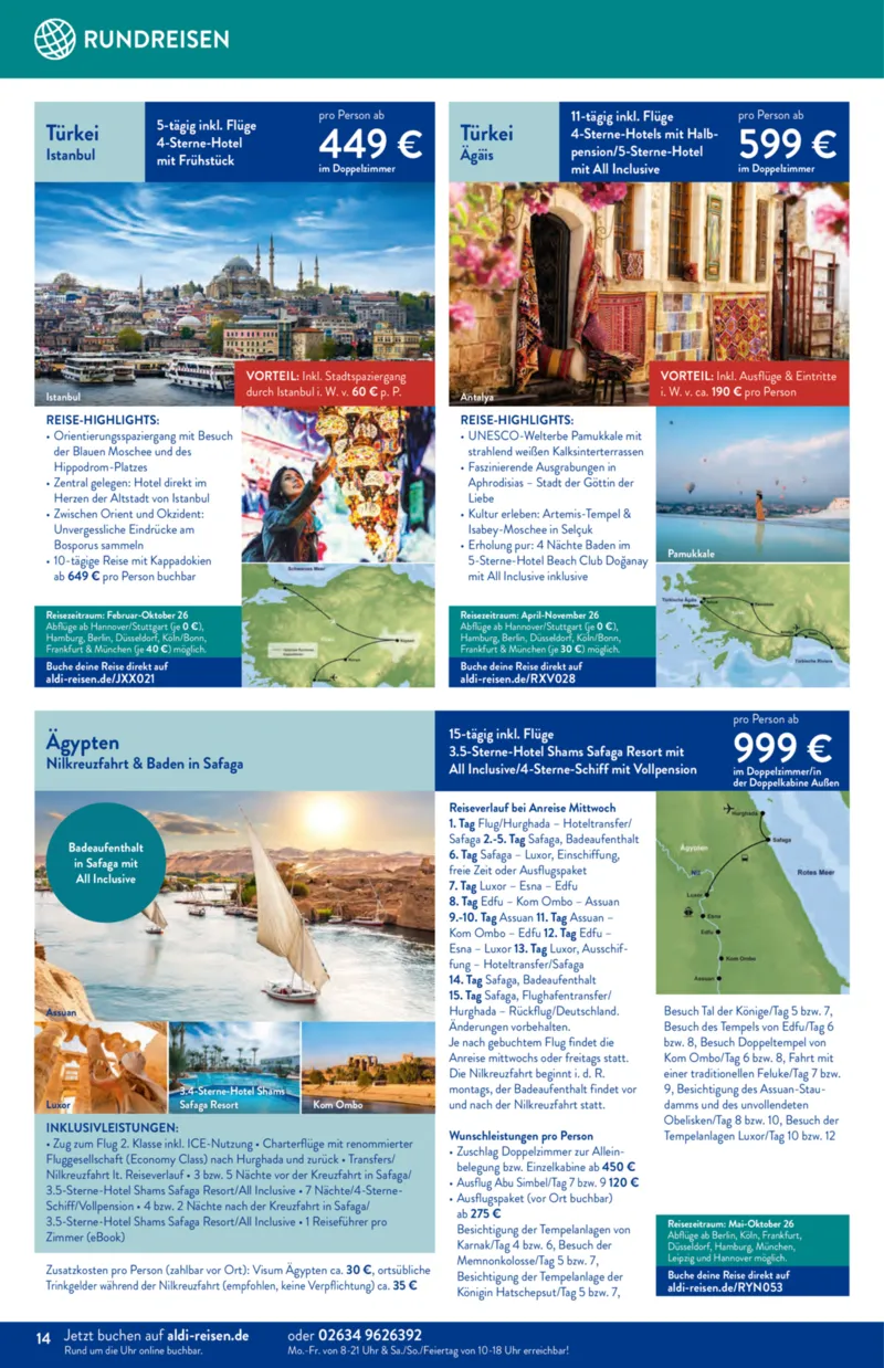 ALDI Reisen Prospekt vom 01.02.2026, Seite 14