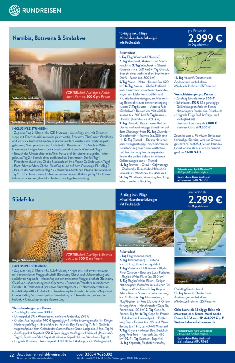 ALDI Reisen Prospekt vom 01.02.2026, Seite 22