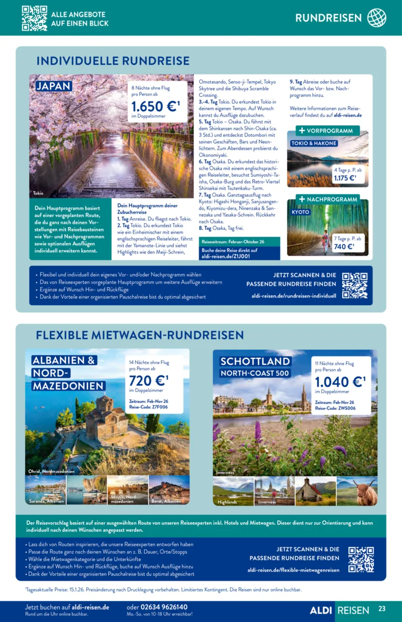 ALDI Reisen Prospekt vom 01.02.2026, Seite 23