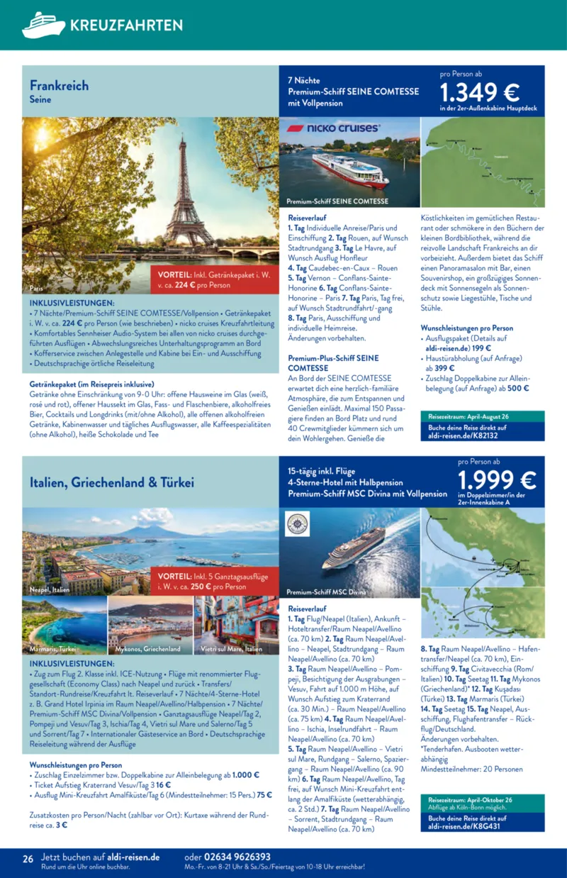 ALDI Reisen Prospekt vom 01.02.2026, Seite 26