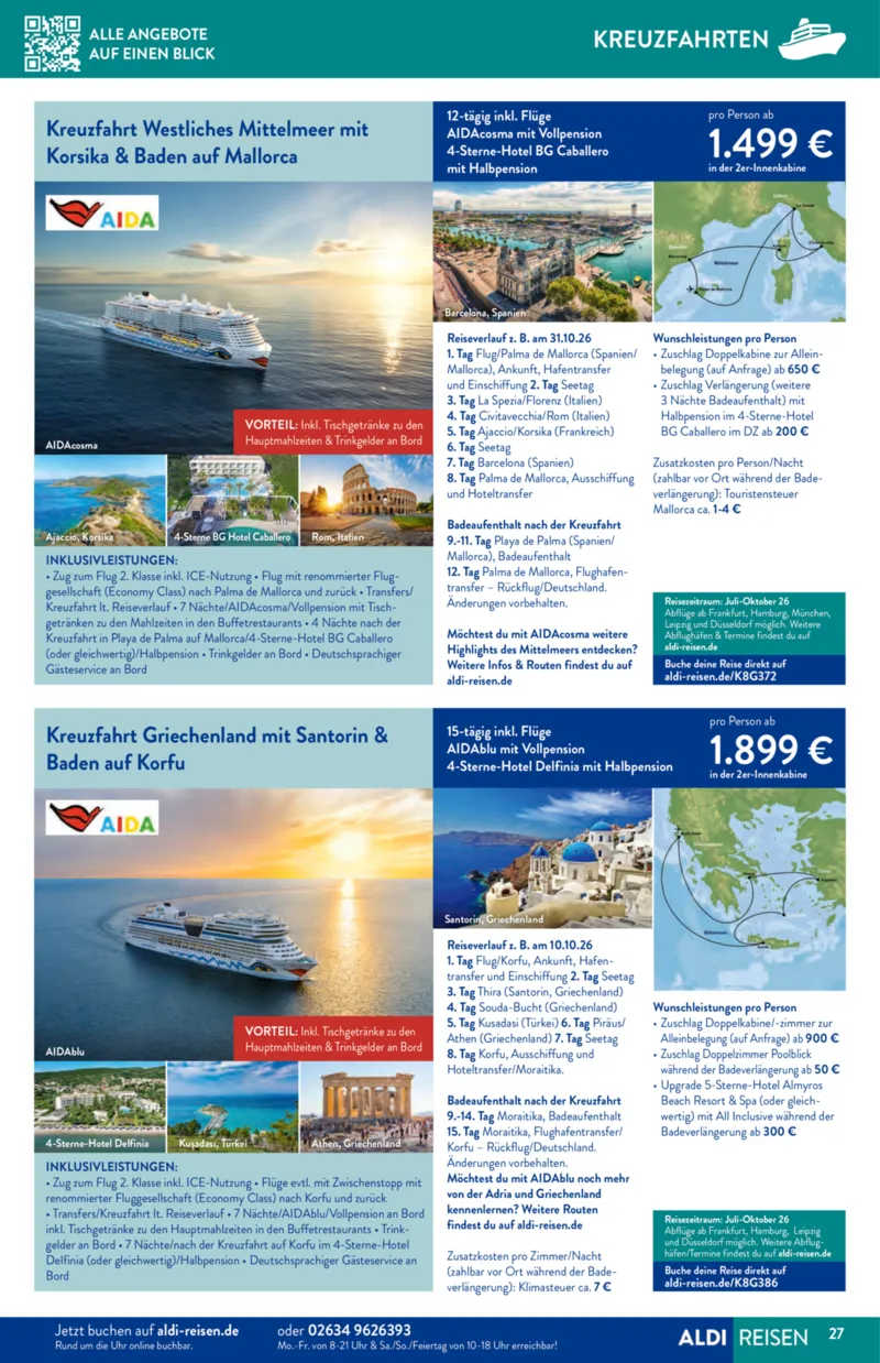 ALDI Reisen Prospekt vom 01.02.2026, Seite 27