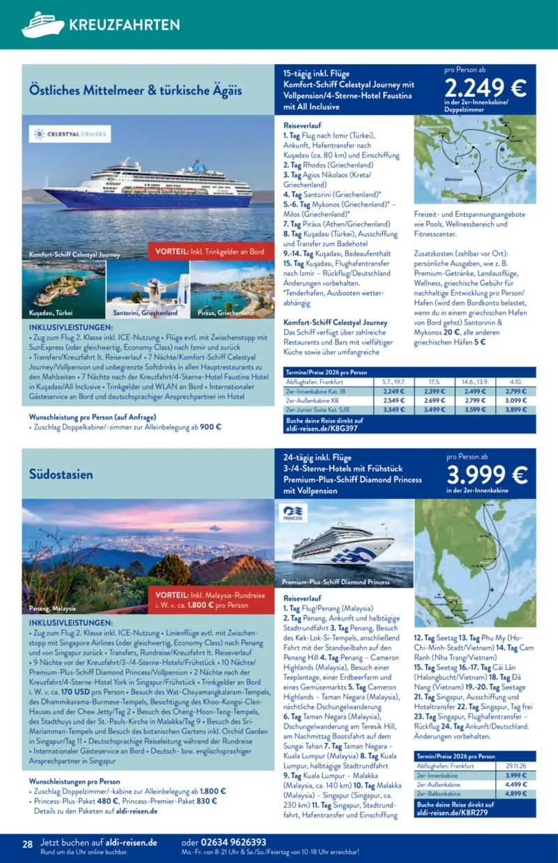 ALDI Reisen Prospekt vom 01.02.2026, Seite 28