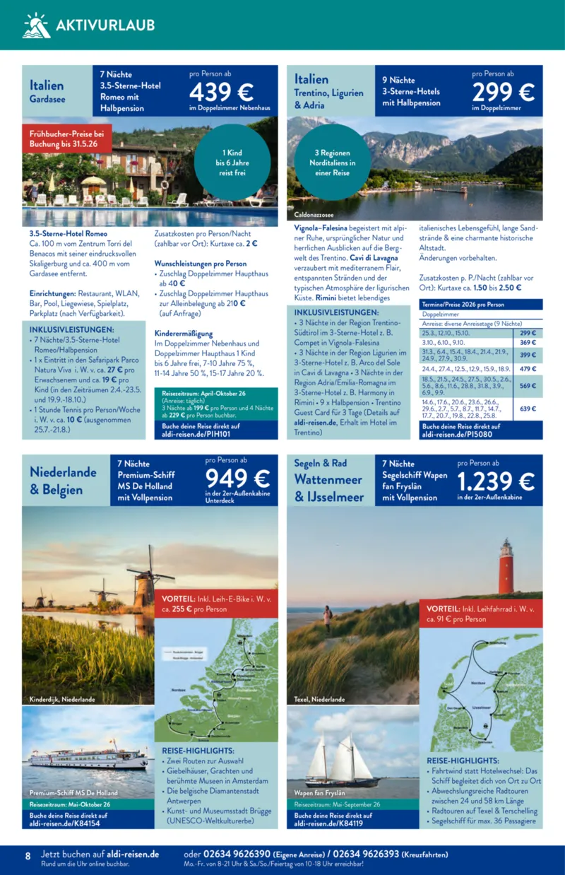 ALDI Reisen Prospekt vom 01.02.2026, Seite 8