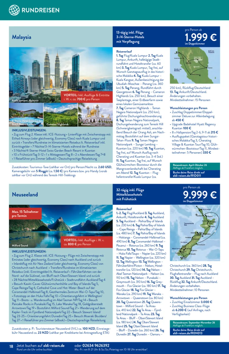 ALDI Reisen Prospekt vom 01.02.2026, Seite 18