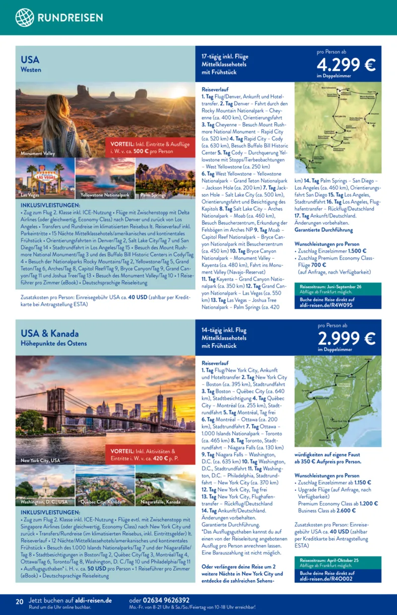 ALDI Reisen Prospekt vom 01.02.2026, Seite 20
