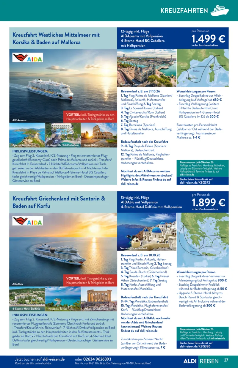 ALDI Reisen Prospekt vom 01.02.2026, Seite 27