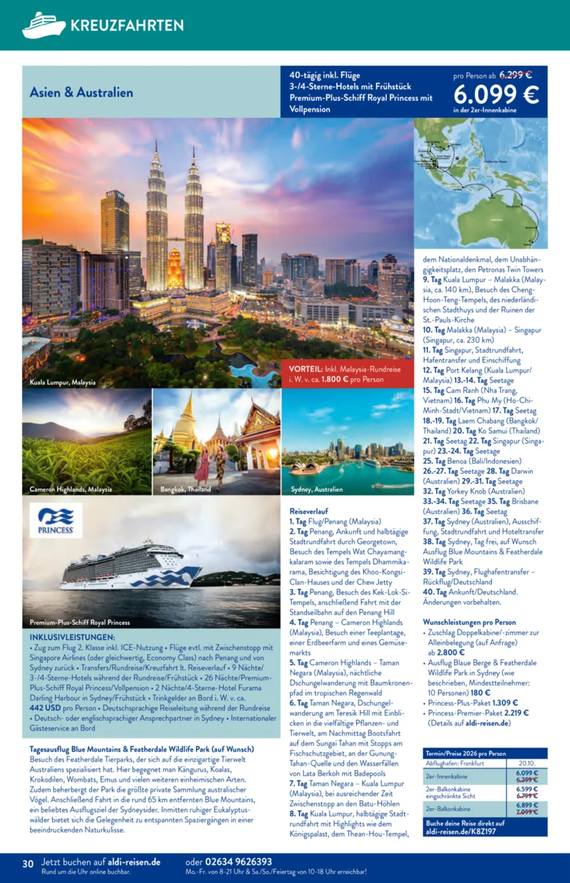 ALDI Reisen Prospekt vom 01.02.2026, Seite 30