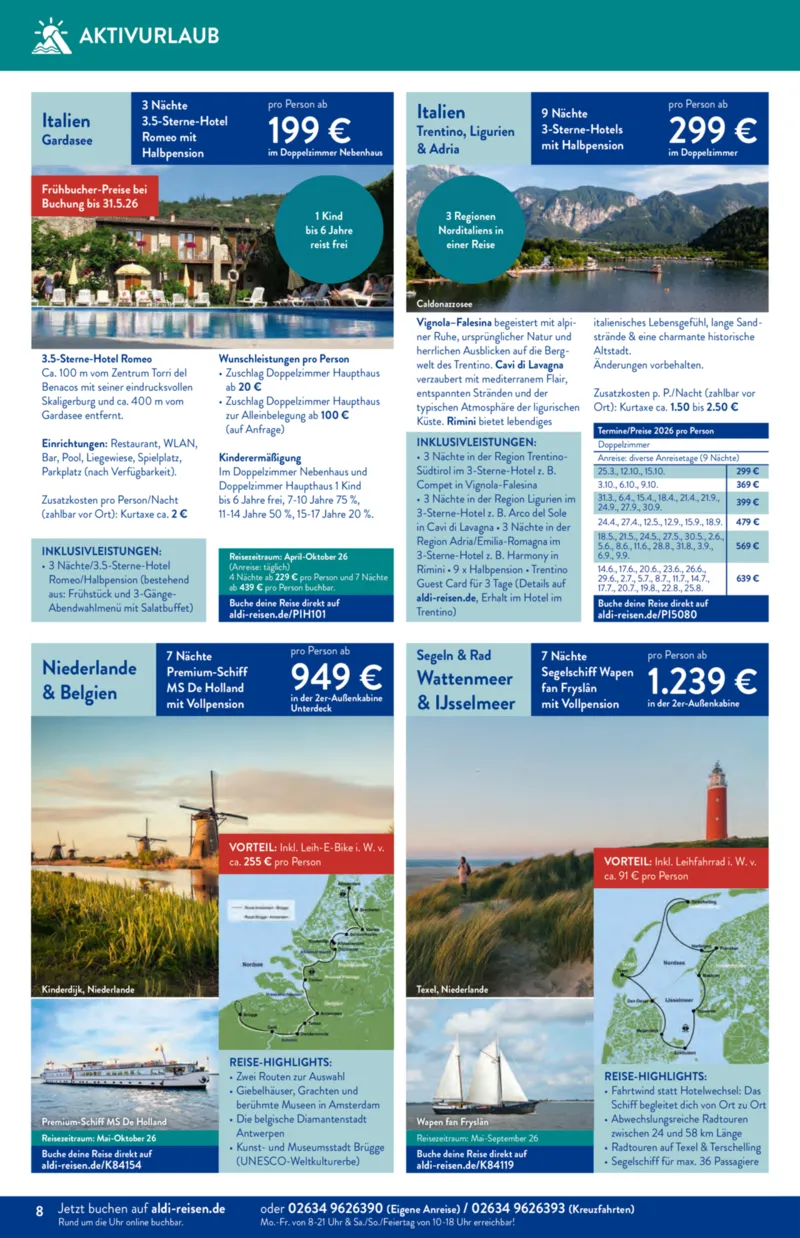 ALDI Reisen Prospekt vom 01.02.2026, Seite 8
