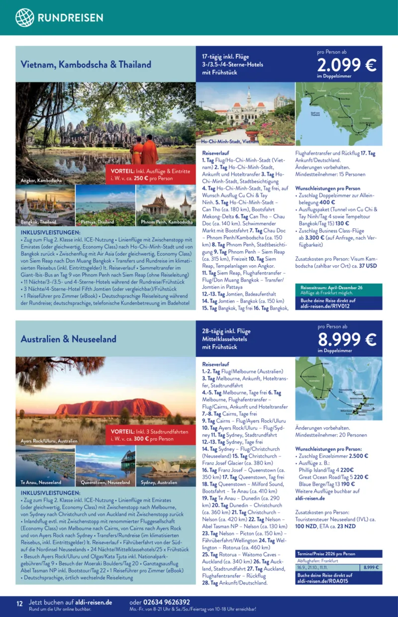 ALDI Reisen Prospekt vom 01.03.2026, Seite 12