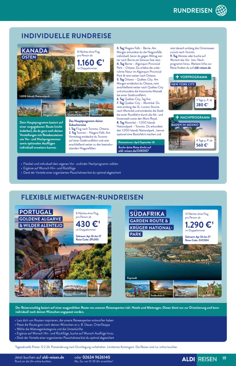 ALDI Reisen Prospekt vom 01.03.2026, Seite 19