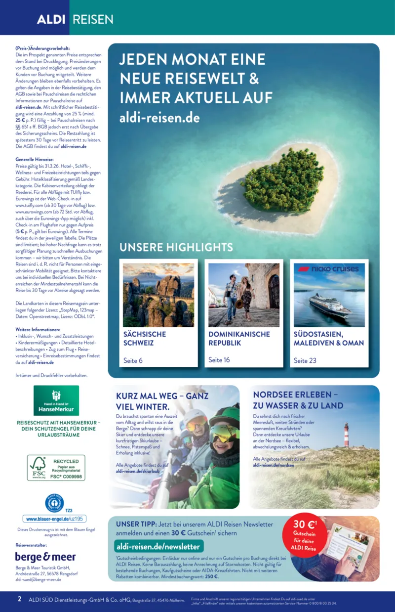 ALDI Reisen Prospekt vom 01.03.2026, Seite 2