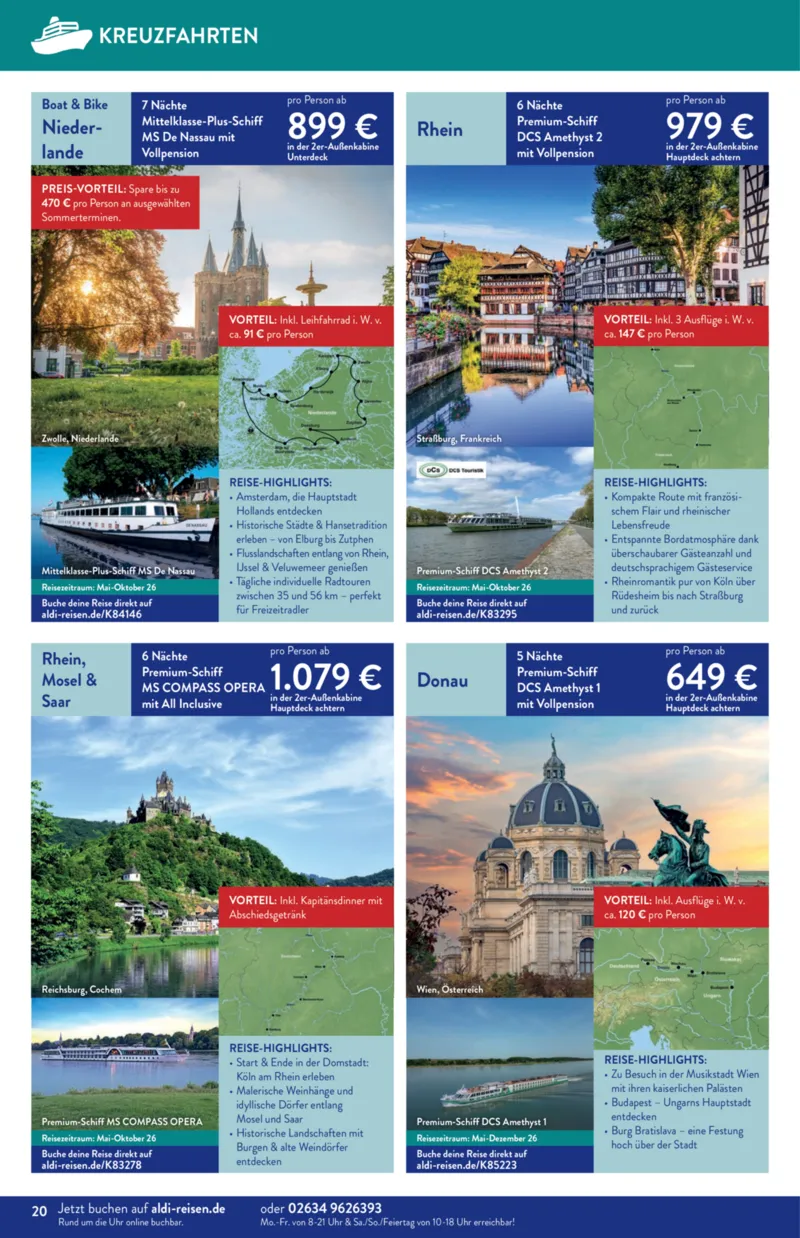ALDI Reisen Prospekt vom 01.03.2026, Seite 20