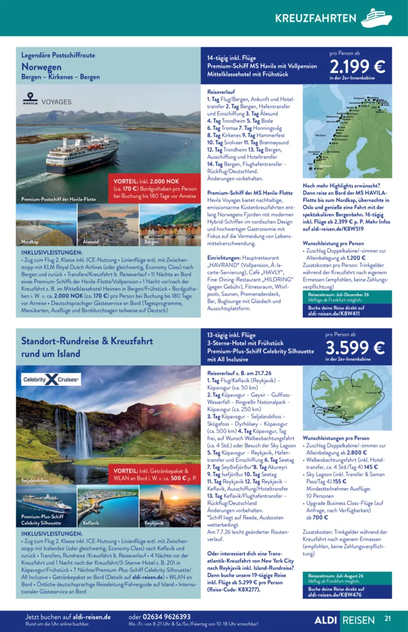 ALDI Reisen Prospekt vom 01.03.2026, Seite 21