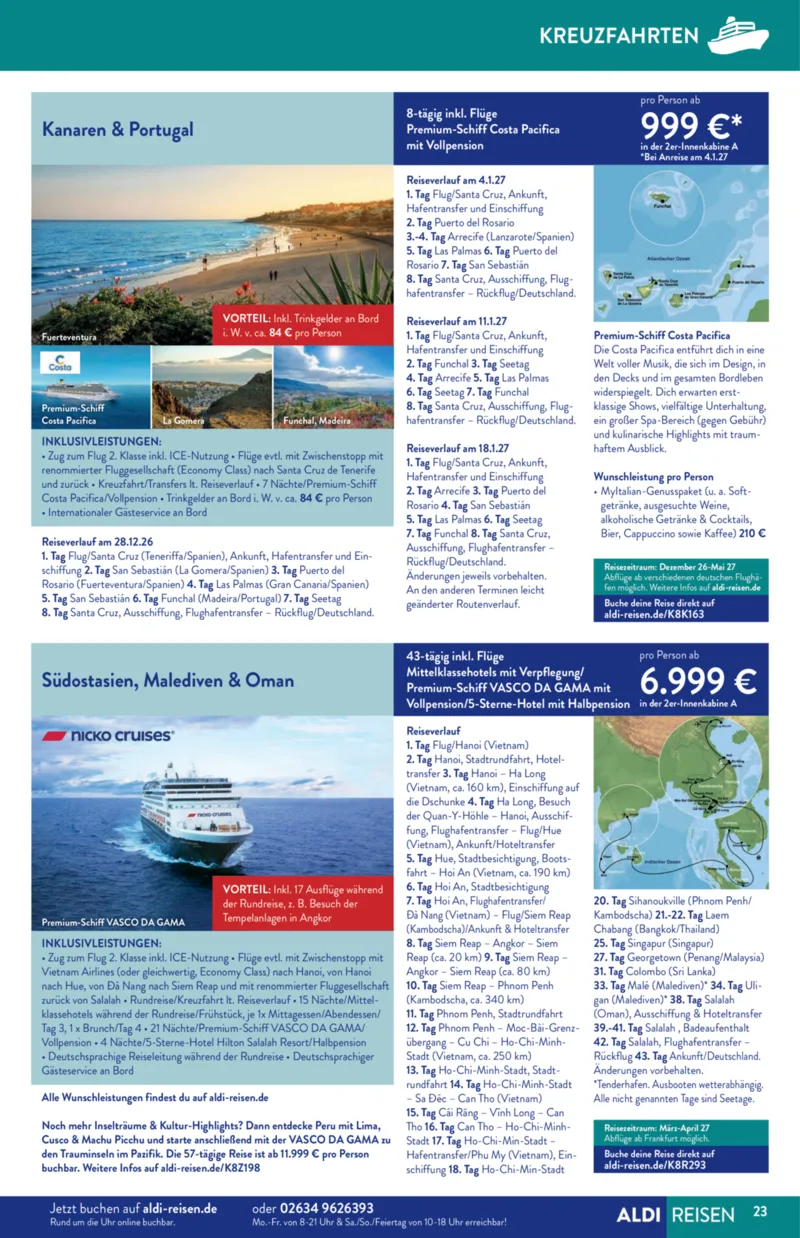 ALDI Reisen Prospekt vom 01.03.2026, Seite 23