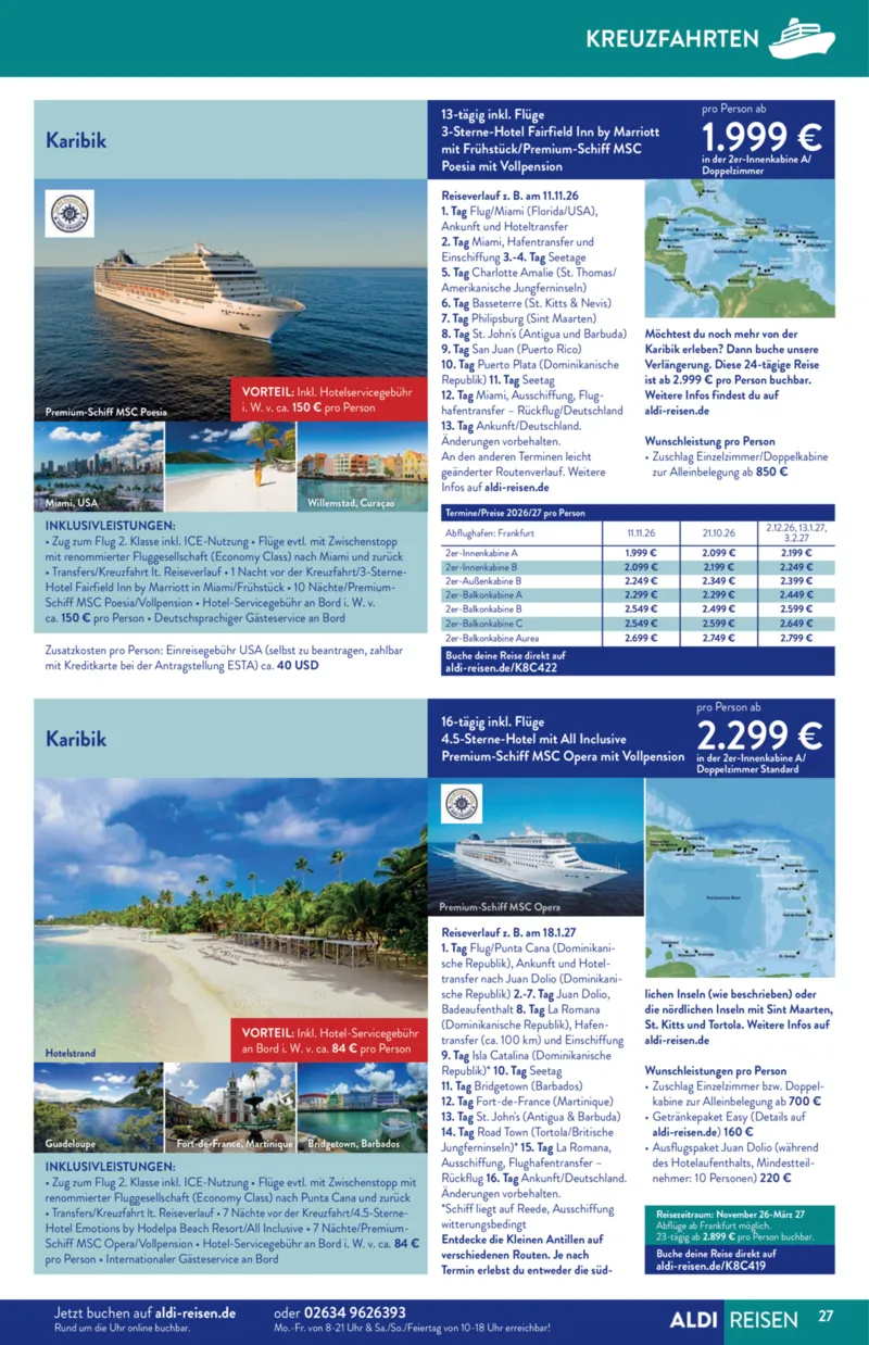 ALDI Reisen Prospekt vom 01.03.2026, Seite 27