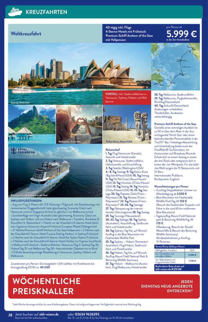 ALDI Reisen Prospekt vom 01.03.2026, Seite 28