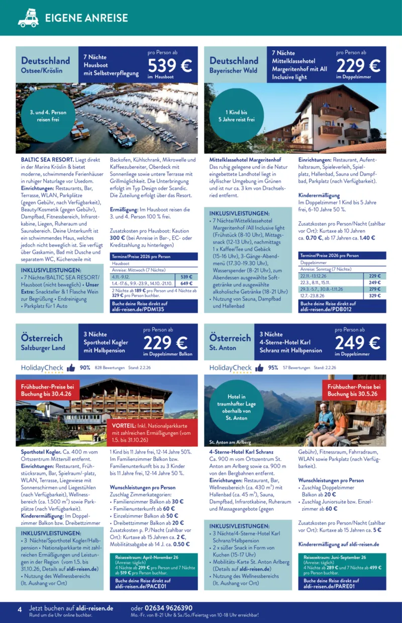 ALDI Reisen Prospekt vom 01.03.2026, Seite 4