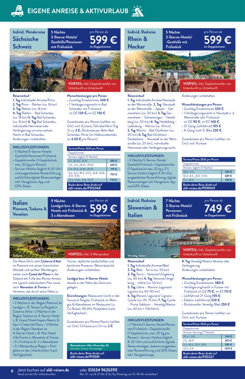 ALDI Reisen Prospekt vom 01.03.2026, Seite 6