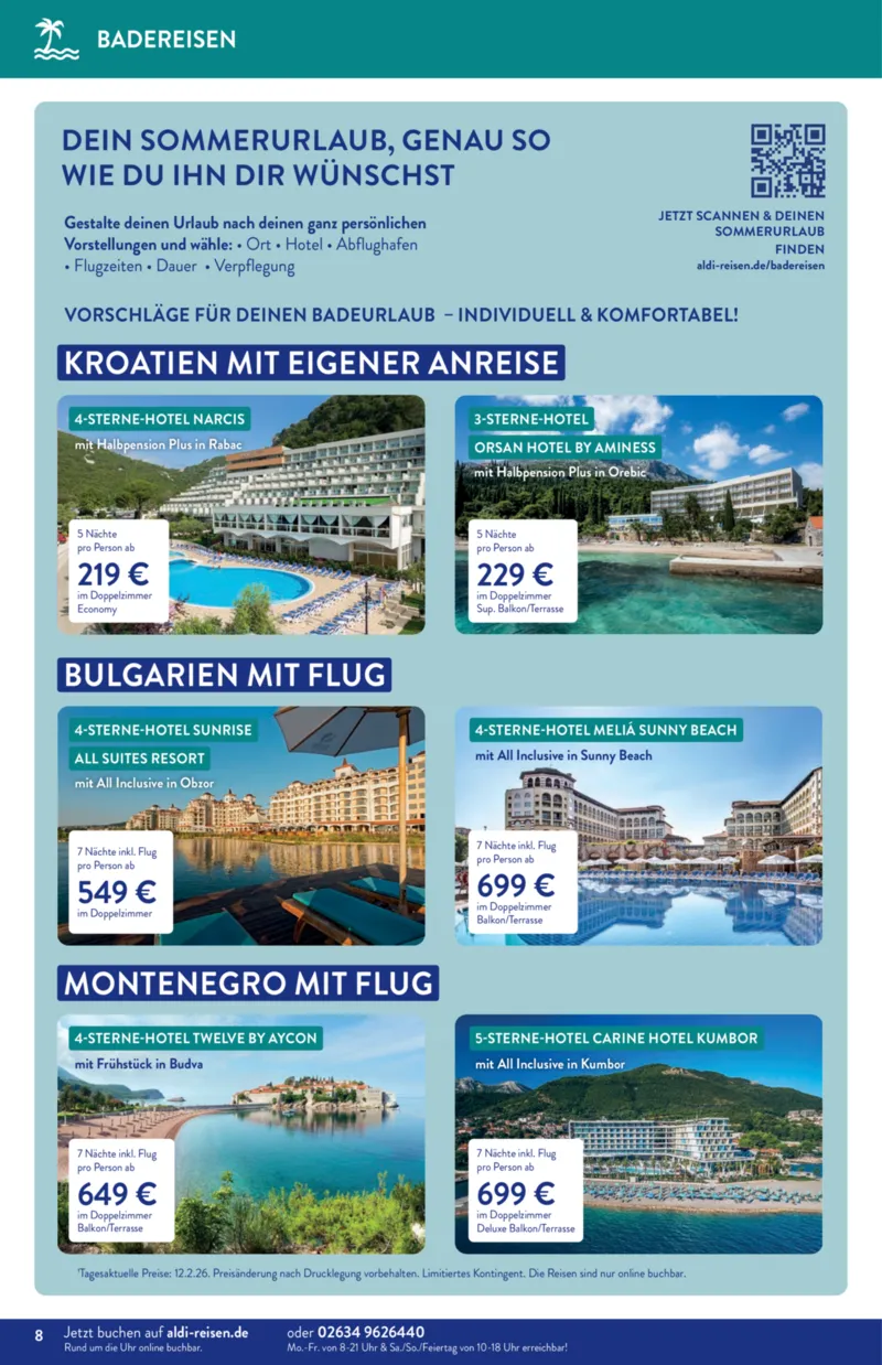 ALDI Reisen Prospekt vom 01.03.2026, Seite 8