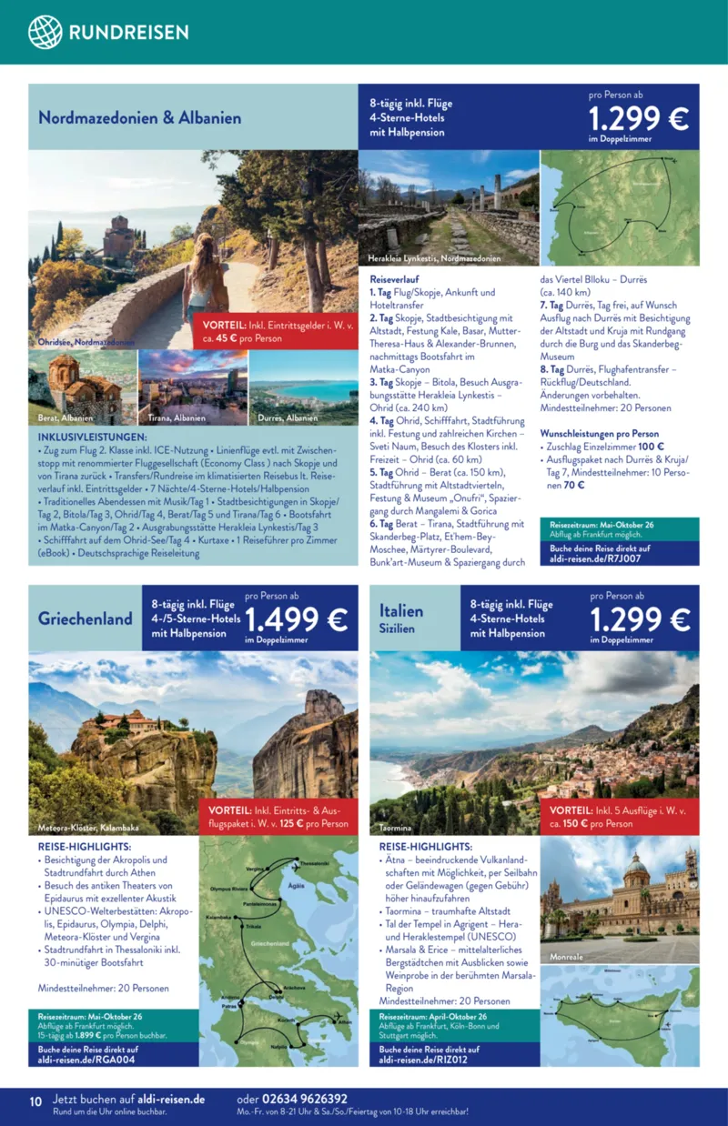 ALDI Reisen Prospekt vom 01.03.2026, Seite 10