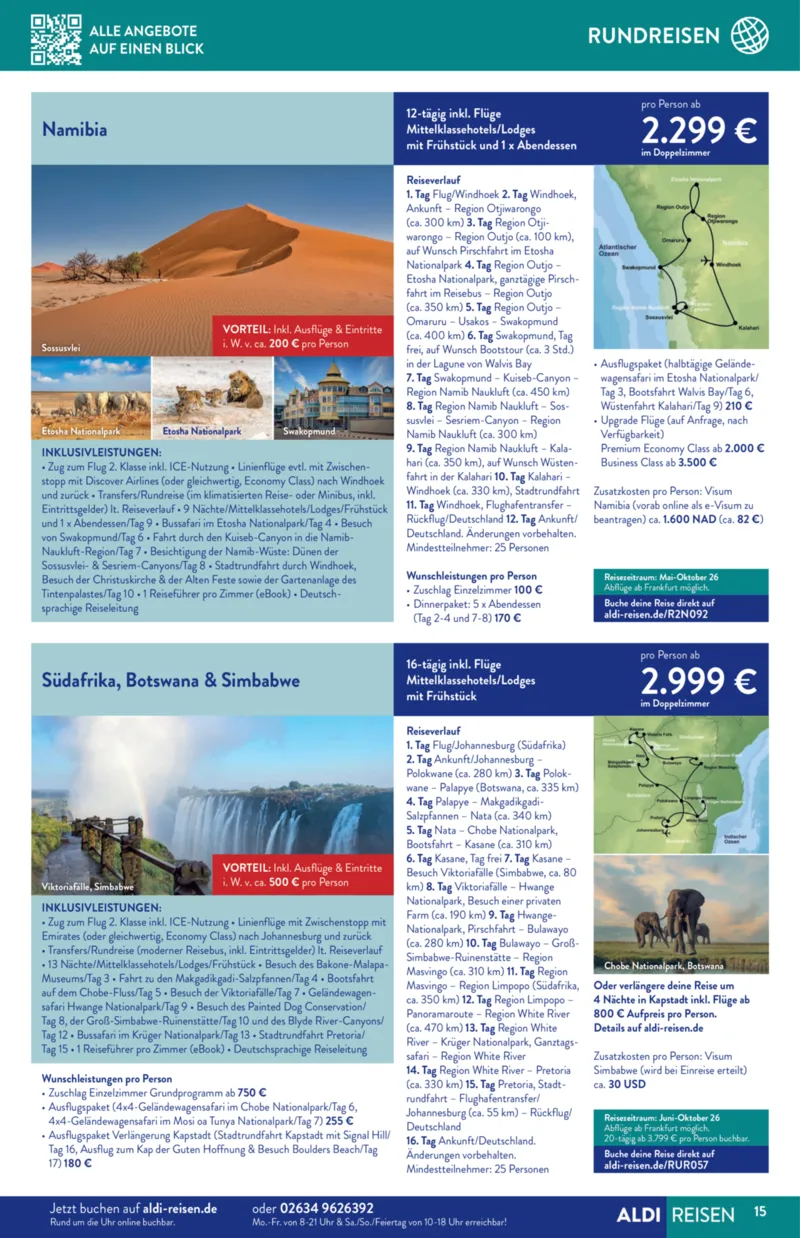 ALDI Reisen Prospekt vom 01.03.2026, Seite 15