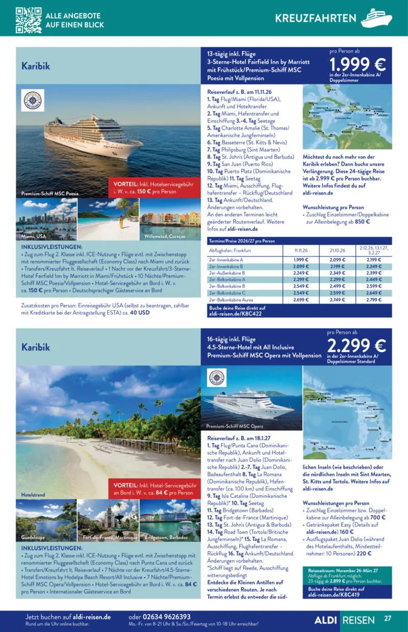 ALDI Reisen Prospekt vom 01.03.2026, Seite 27
