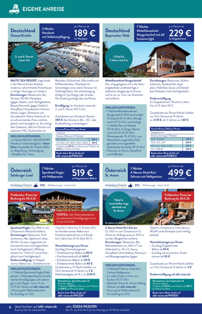 ALDI Reisen Prospekt vom 01.03.2026, Seite 4