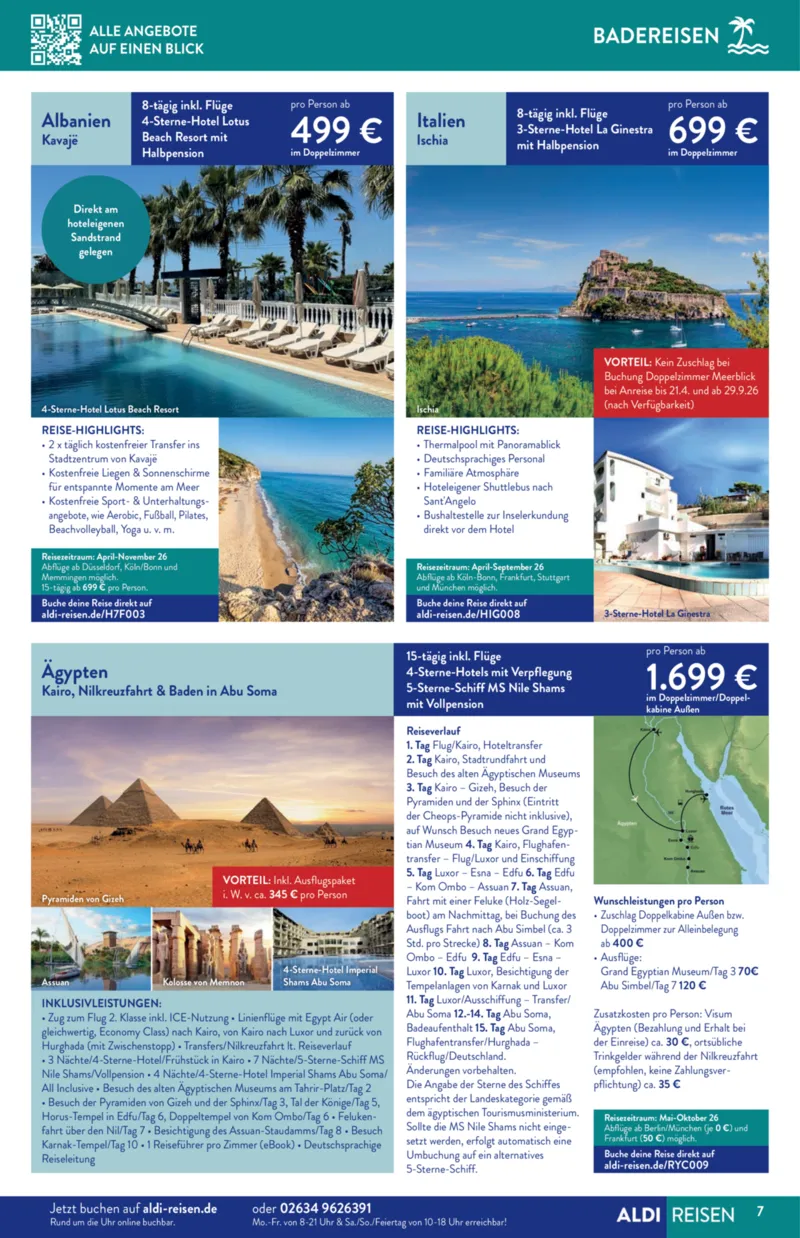 ALDI Reisen Prospekt vom 01.03.2026, Seite 7
