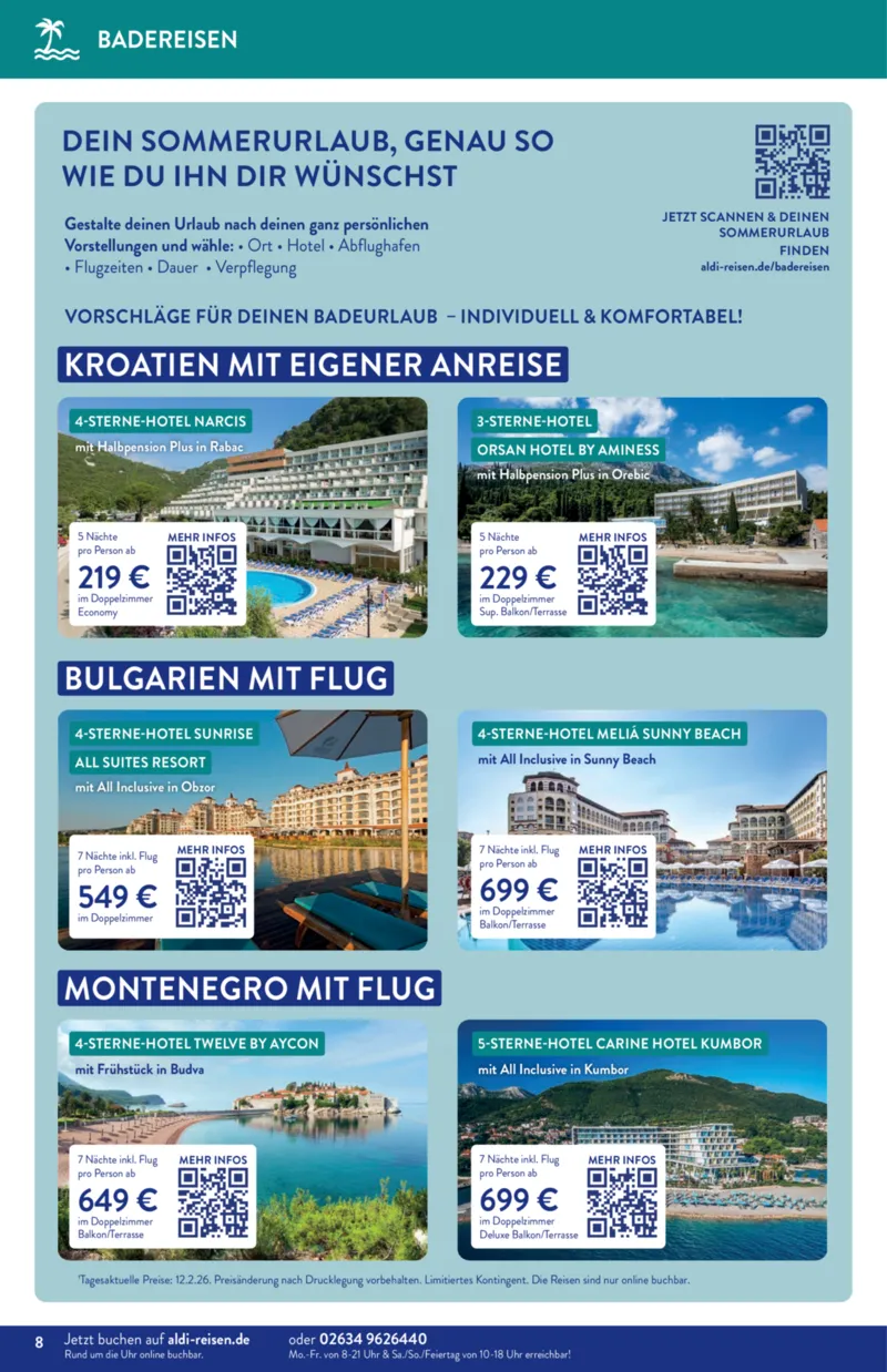 ALDI Reisen Prospekt vom 01.03.2026, Seite 8